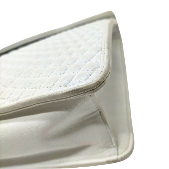 BALLY Matelasse White Hand Bag - Great Pre-Loved Condition - Picture 7 of 9